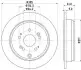 Диск гальмівний (задній) Honda CR-VII 01-07 (304.5x9) HELLA (8DD355118901) зображення 4