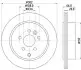 Диск гальмівний (задній) Land Rover Freelander 06-14 (302.2x20) (вентильований) HELLA (8DD355118921) зображення 4