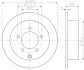 Диск тормозной зад. Mitsubishi Eclipse II 96- Outlander 03-, Space Runner 99- HELLA 8DD 355 119-181 (фото 5)