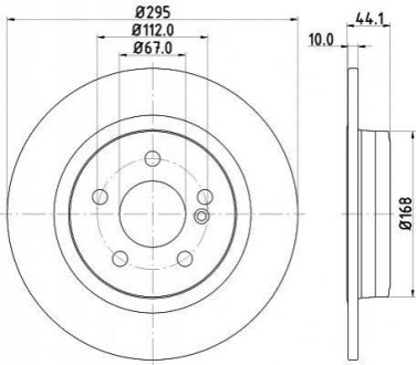 Тормозной диск HELLA 8DD355119421