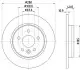 Диск тормозной с покрытием PRO; задн. HELLA (8DD355119501) изображение 4