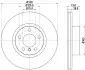 Диск гальмівний (передній) BMW X3 (F25)/X4 (F26) 10- (328x28) B47/N20/N47/N57 HELLA (8DD 355 119-531) зображення 4