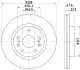 Гальмівний диск HELLA (8DD355120521) зображення 1