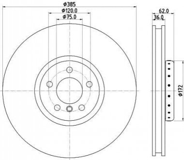 Тормозной диск HELLA 8DD355120731