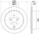 Диск гальмівний (задній) Subaru Outback 09-15 (290x18) HELLA (8DD355122281) зображення 4
