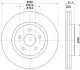 Тормозной диск HELLA (8DD355122411) изображение 4