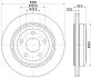 Тормозной диск HELLA (8DD355122511) изображение 4