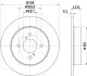 Тормозной диск HELLA (8DD355122521) изображение 4