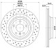 PRO HIGH CARBON DB диск гальмівний задн.GLE W166 11- HELLA 8DD355122551 (фото 4)