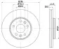 Тормозной диск перед. Trafic/Vivaro 14- (296mm) HELLA (8DD355122-601) изображение 5