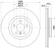 PRO BMW Гальмівний диск передн. 1 (F40), 2 Gran Coupe (F44), 2 Gran Tourer (F46), X1 (F48), X2 (F39) HELLA 8DD 355 122-641 (фото 2)