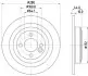 Тормозной диск HELLA (8DD355122971) изображение 1