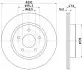 Фото Тормозной диск Nissan X-Trail Renault Koleos II 04.14- HELLA (8DD 355 123-061) изображение 2