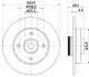 Тормозной диск HELLA (8DD355123291) изображение 4