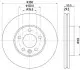 Диск тормозной PRO High Carbon; передняя. HELLA (8DD355123511) изображение 4