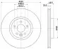 Фото Тормозной диск перед. Transit Connect/Kuga/V40 05- 1.0-2.5(PRO) HELLA (8DD355125-151) изображение 4