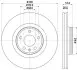 Тормозной диск HELLA (8DD355125171) изображение 2