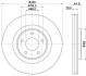 Диск тормозной передний Nissan X-Trail Renault Koleos II 1.6-2.0D 04.14- HELLA 8DD 355 125-341 (фото 4)