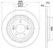 Диск тормозной HELLA (8DD355126681) изображение 4