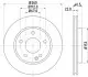 Гальмівний диск HELLA (8DD355127361) зображення 4