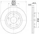 Тормозной диск HELLA (8DD355127431) изображение 1