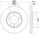 Гальмівний диск HELLA (8DD355127791) зображення 1
