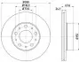 Тормозной диск HELLA (8DD355127811) изображение 4