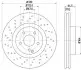 Тормозной диск HELLA (8DD355127951) изображение 1