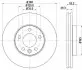 Тормозной диск HELLA (8DD355128021) изображение 1