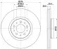 Тормозной диск HELLA (8DD355128191) изображение 1