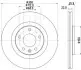 Тормозной диск HELLA (8DD355128391) изображение 4