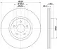 Тормозной диск HELLA (8DD355128541) изображение 4