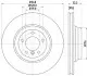 Тормозной диск HELLA (8DD355128671) изображение 4