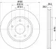 Гальмівний диск HELLA (8DD355129011) зображення 4