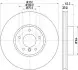 Диск гальмівний (передній) BMW X5 (E70/F15) 07-/X6 (F16,F86) 10- (332x30) (з покриттям) (вентил.) HELLA (8DD355129291) зображення 4