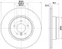 Диск гальмівний (задній) BMW X5 (E70/F15/F85) 4.8-5.0/3.0d 06-13 (345x24) M57/N55/N57/N62/N63 HELLA (8DD355129321) зображення 4