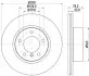 Фото Тормозной диск передний BMW 1/2/3/4 1,8-2,0 10- (300x22) HELLA (8DD 355 129-401) изображение 4