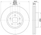 Гальмівні диски HELLA 8DD 355 129-521 (фото 5)