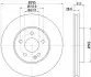 Тормозной диск HELLA (8DD355129661) изображение 1