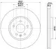 Тормозной диск HELLA (8DD355129691) изображение 4