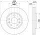 Диск тормозной перед. Renault Megane IV, Talisman 1.3-1.6D 11.15- HELLA 8DD 355 131-871 (фото 1)