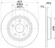 Фото Диск гальмівний (задній) Ford Focus 18- (271x11) HELLA (8DD355132031) зображення 4