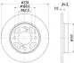 Фото PRO SUZUKI диск гальм. задн. SWIFT 17 HELLA (8DD355132041) зображення 4