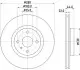 Фото PRO HIGH CARBON MAZDA Гальмівний диск передн. MX-5 15-, FIAT 124 Spider HELLA (8DD355132111) зображення 4