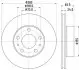 Фото PRO FIAT диск гальмівний передн. Ducato, Citroen Jumper, Peugeot 94 HELLA (8DD355132141) зображення 1