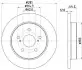 Фото Диск гальмівний (задній) Toyota Camry 2.0-3.5 16V 17- (281x12) HELLA (8DD355132401) зображення 4