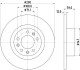 PRO PEUGEOT Диск тормозной задний. 508 2.0 14-18 HELLA 8DD 355 132-841 (фото 4)