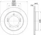 Диск тормозной передний HELLA (8DD355132911) изображение 4