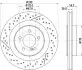 Гальмівний диск PRO HC HELLA (8DD355133231) зображення 1