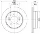 Гальмівний диск HELLA (8DD355134911) зображення 1